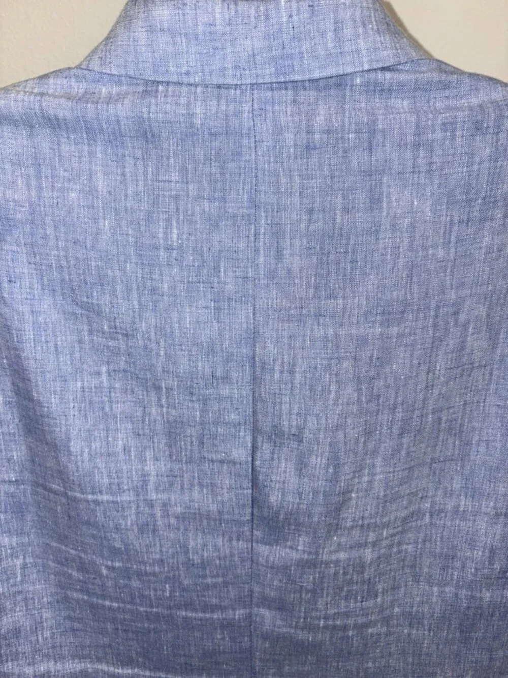 Banana Republic Blue Sport Coat Jacket Men 40 R Slim Fit 100 % Linen Blazer